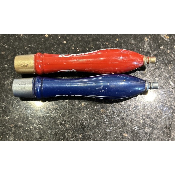 2 Two Small Budweiser Bud Light Beer Keg Tap Handles - Picture 2 of 12